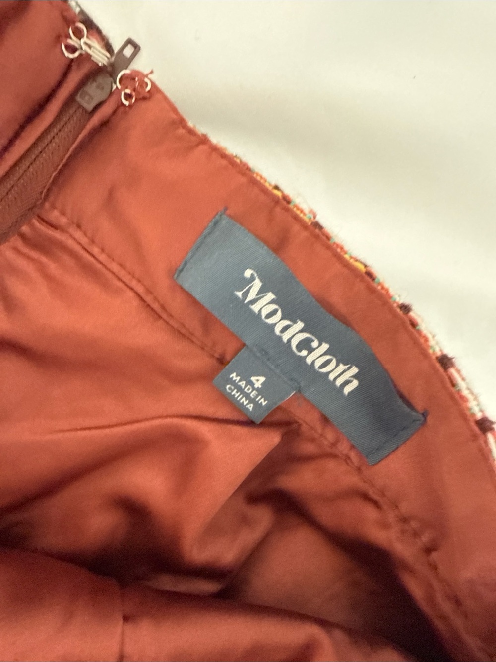 Modcloth Black and Pink Houndstooth Mini Skirt - Picture 2 of 4